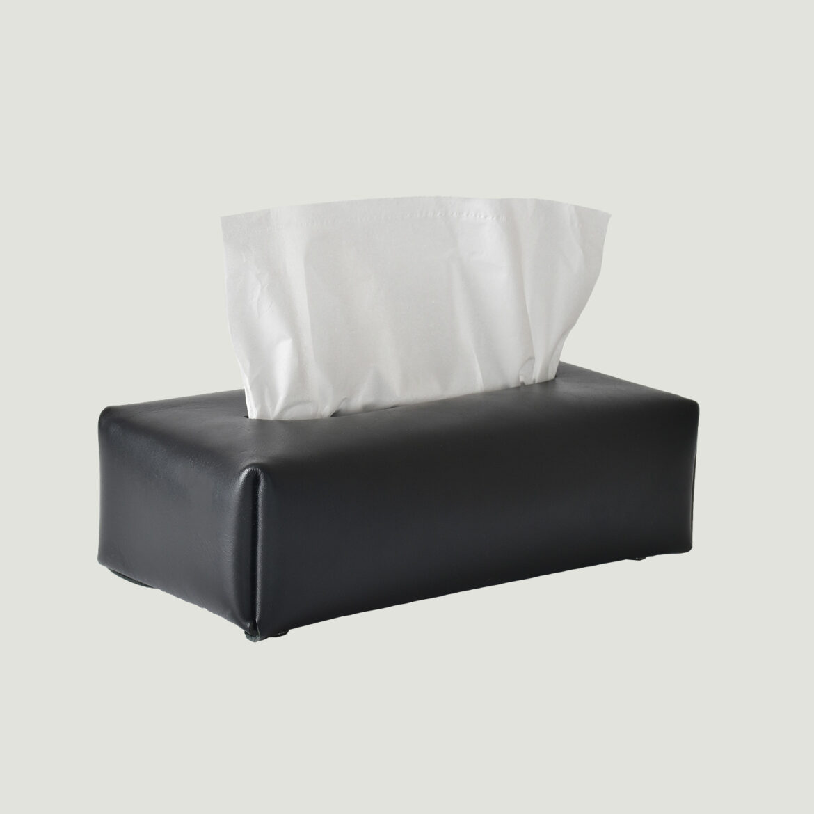 TISSUE COVER oiled leather black