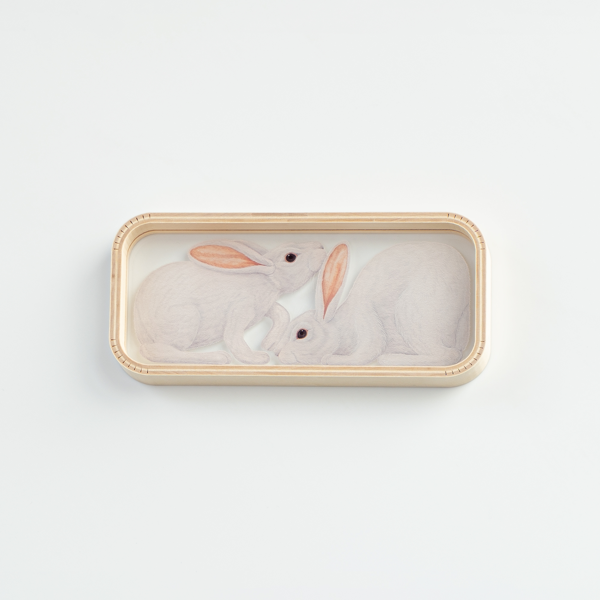 PEN TRAY (white rabbit)