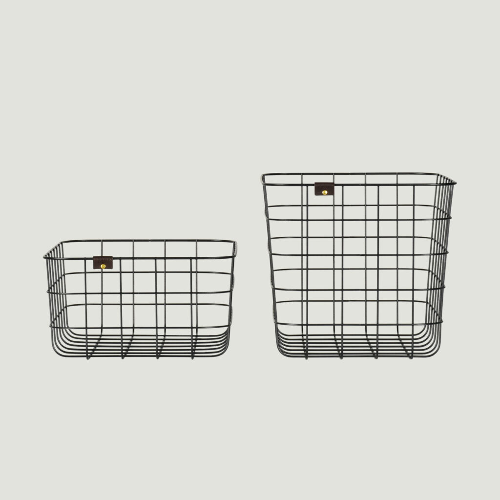 WIRE BASKET (black) 2size