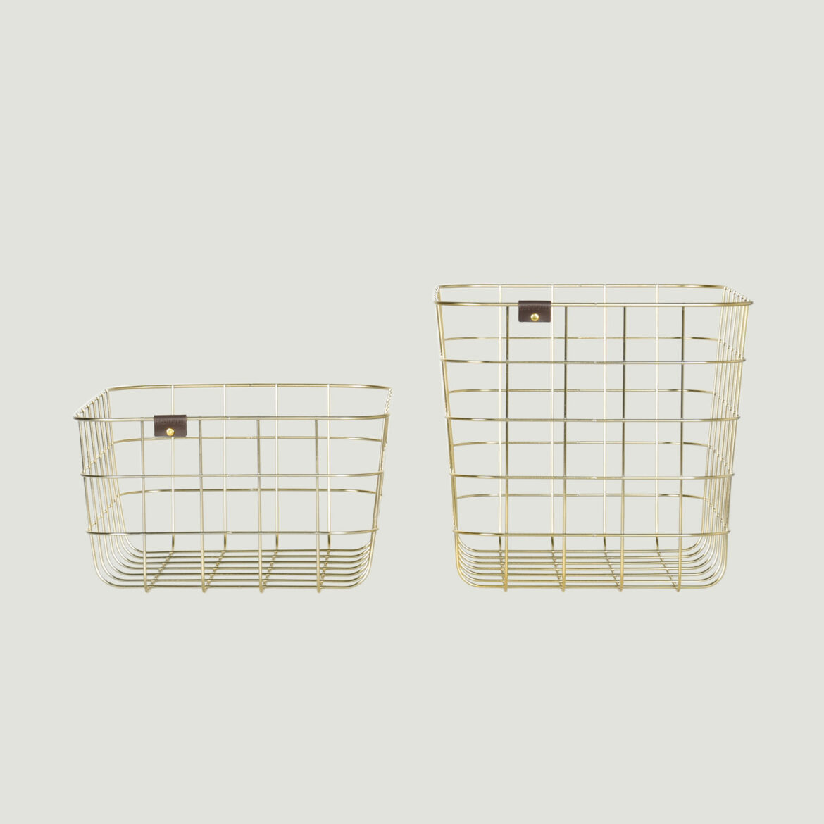 WIRE BASKET (gold) 2size (S, M)