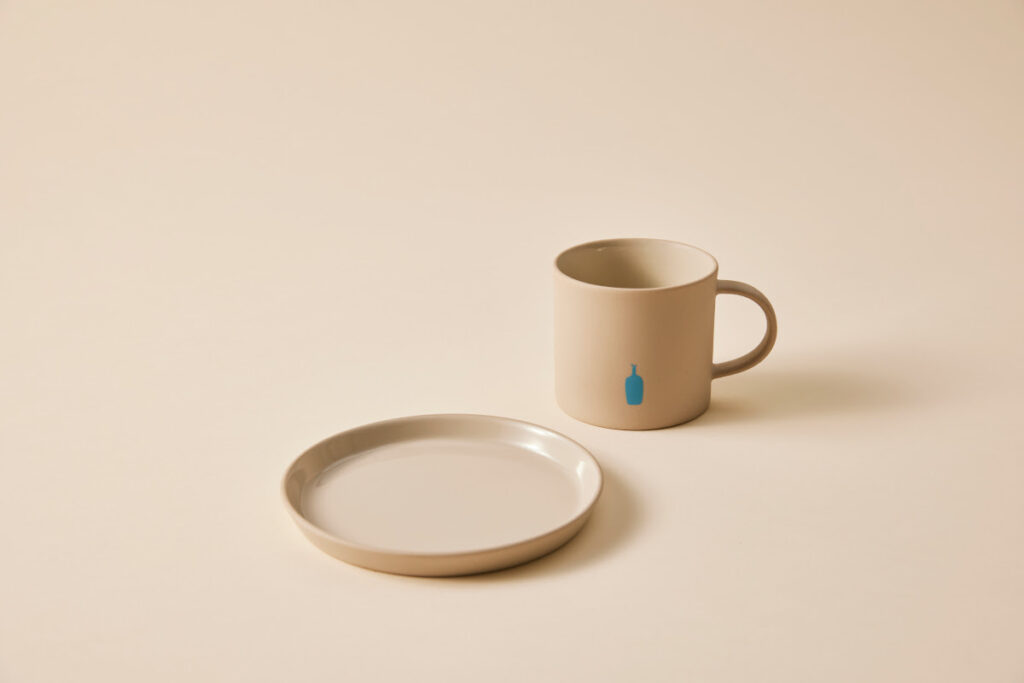 BLUE BOTTLE COFFEE STONE PLATE & STONE MUG