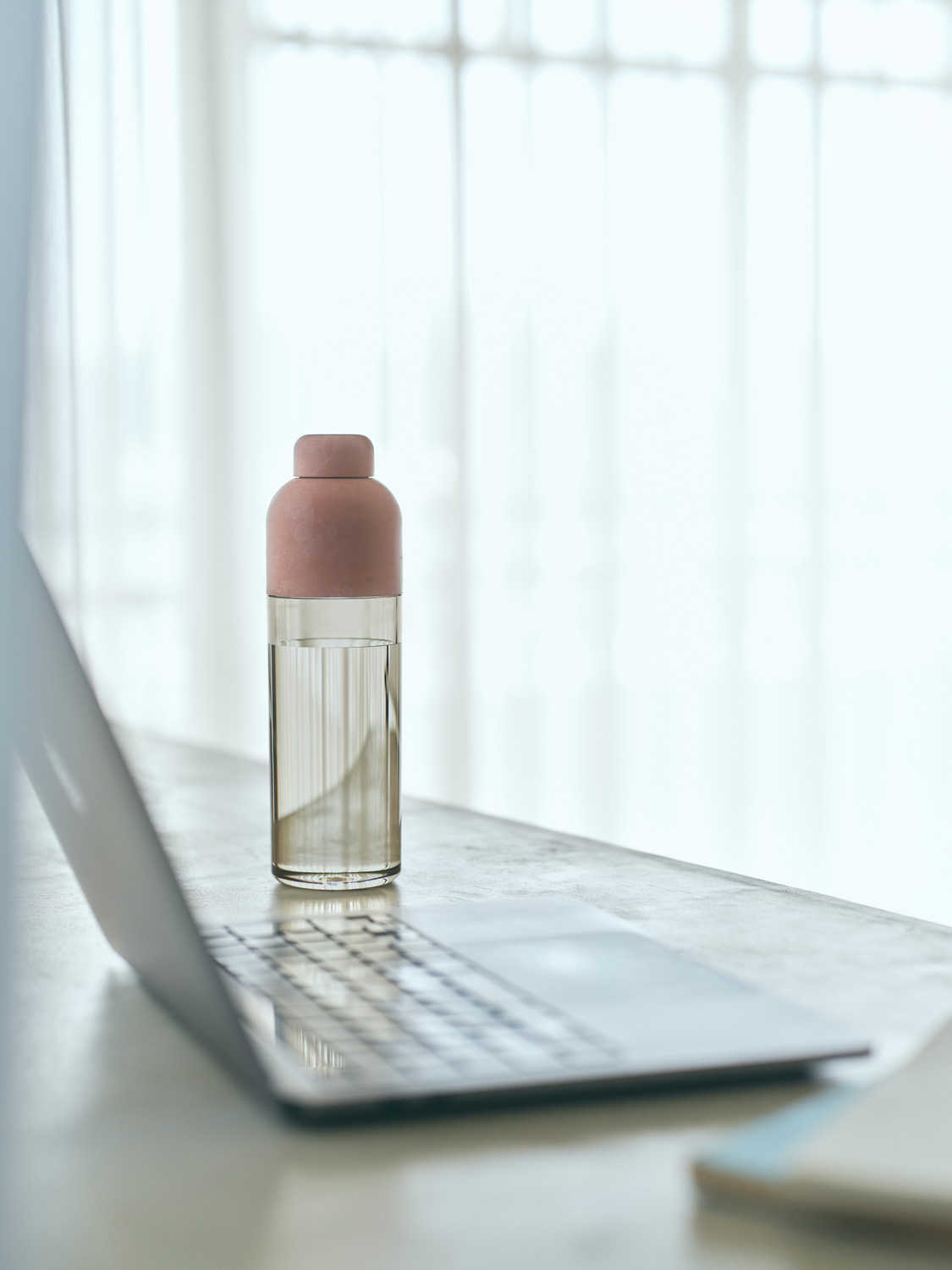 lifestyle WATER BOTTLE pink × beige with PC